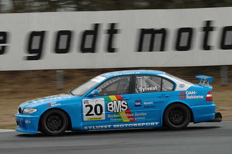Jesper Sylvest kører i weekenden sit sidste løb i den lyseblå BMW.